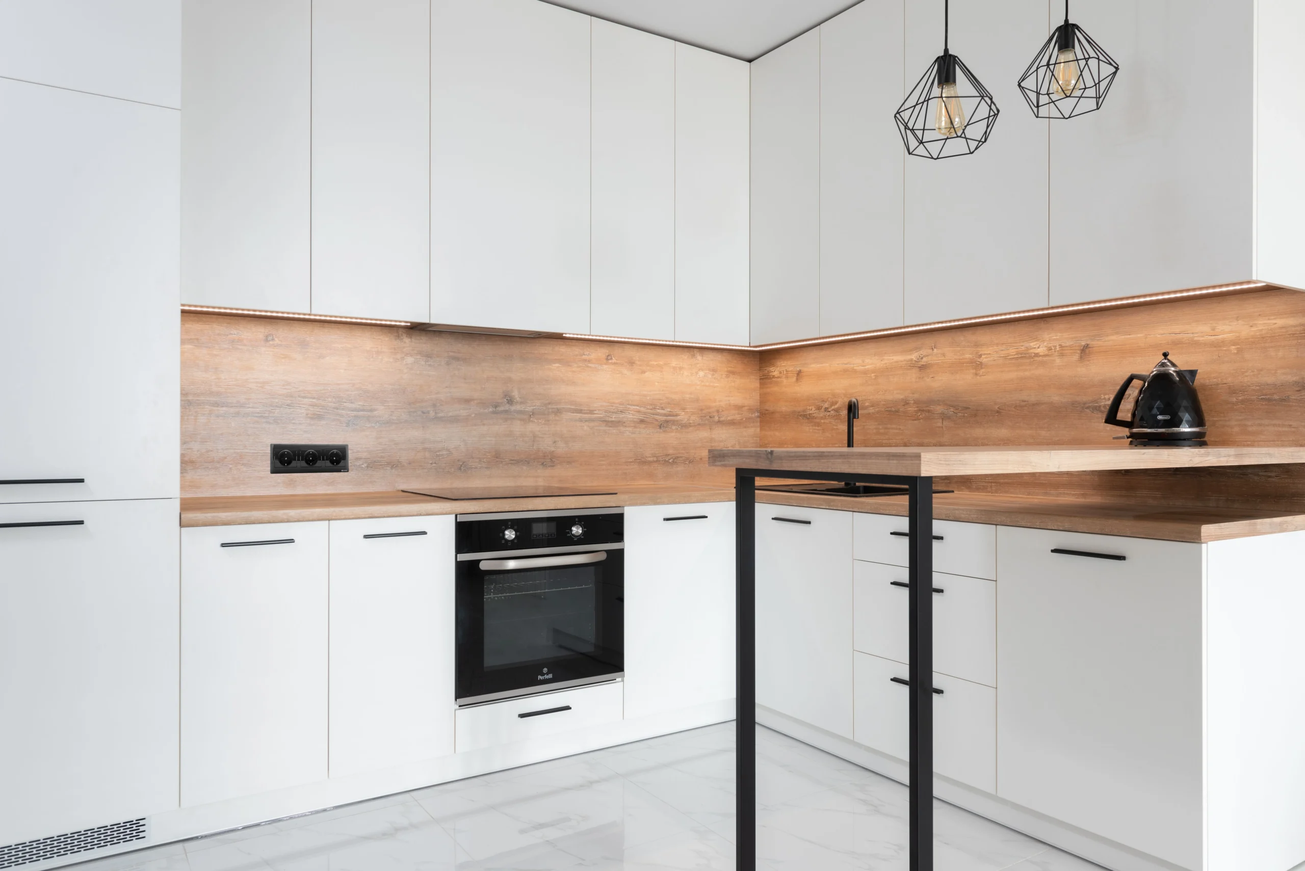 Compact apartment kitchen design Gurgaon Noida