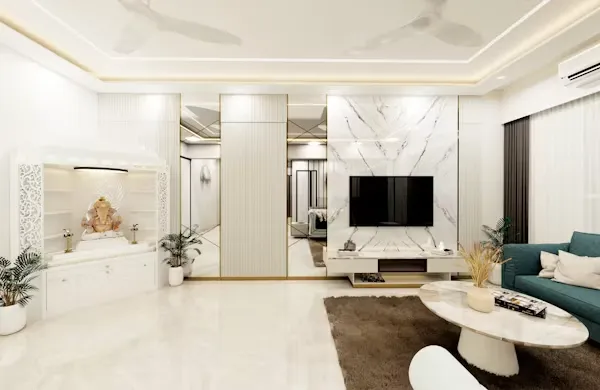 TV unit entertainment wall design Faridabad