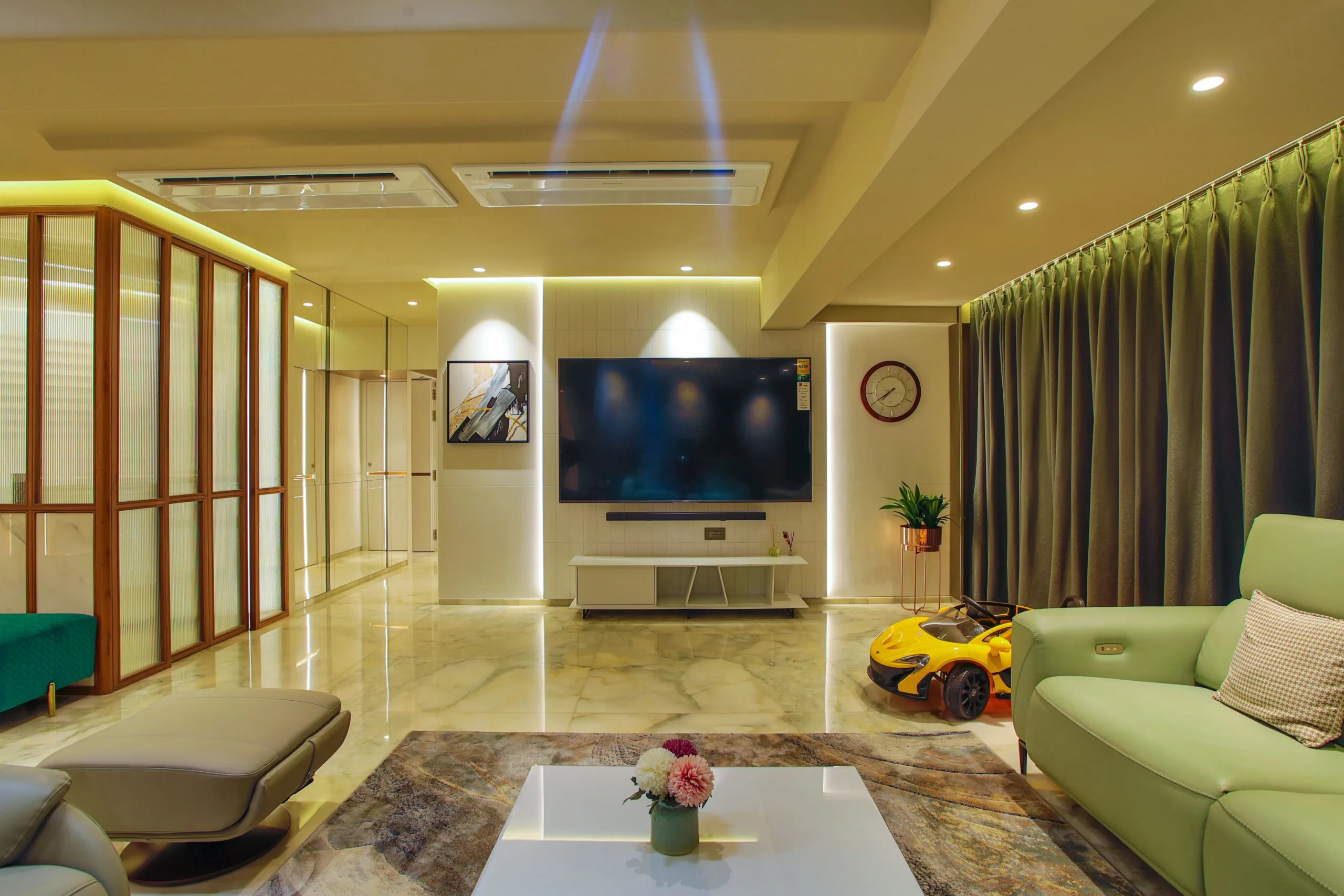 False ceiling living room cove lighting Delhi NCR