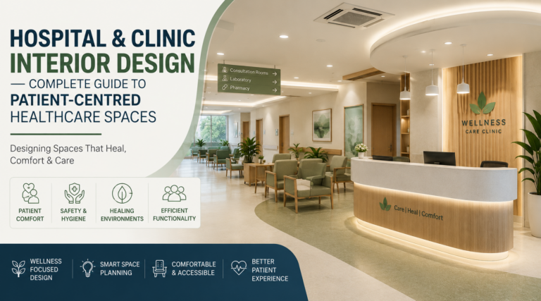 Hospital & Clinic Interior Design — Complete Guide to Patient-Centred Healthcare Spaces