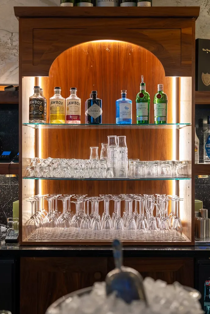 Custom bar cabinet home bar design Faridabad Delhi NCR Elegant Decors