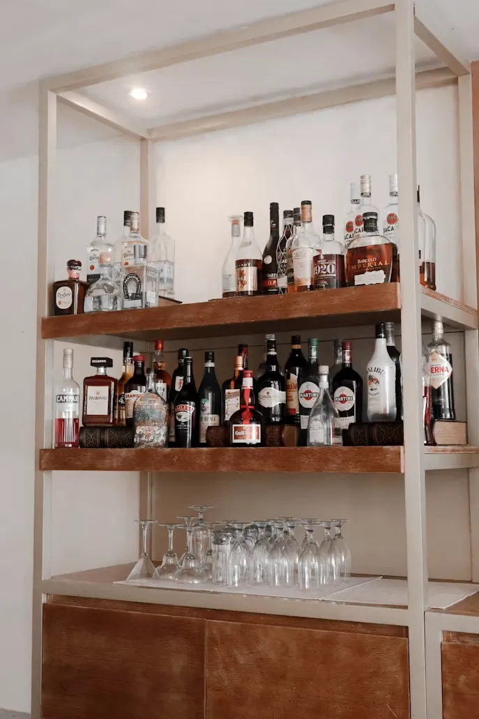 Built in bar unit with counter seating Delhi NCR