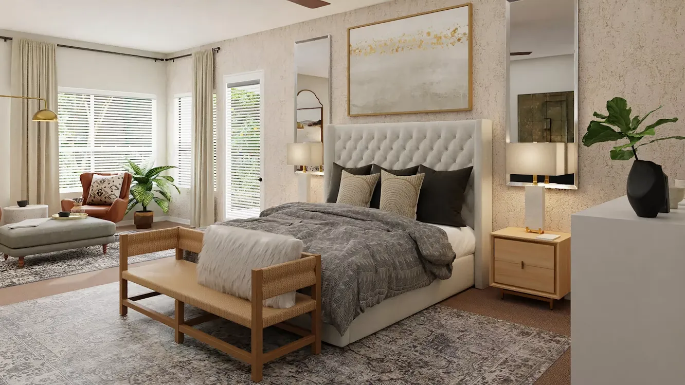 Upholstered bed headboard design Faridabad