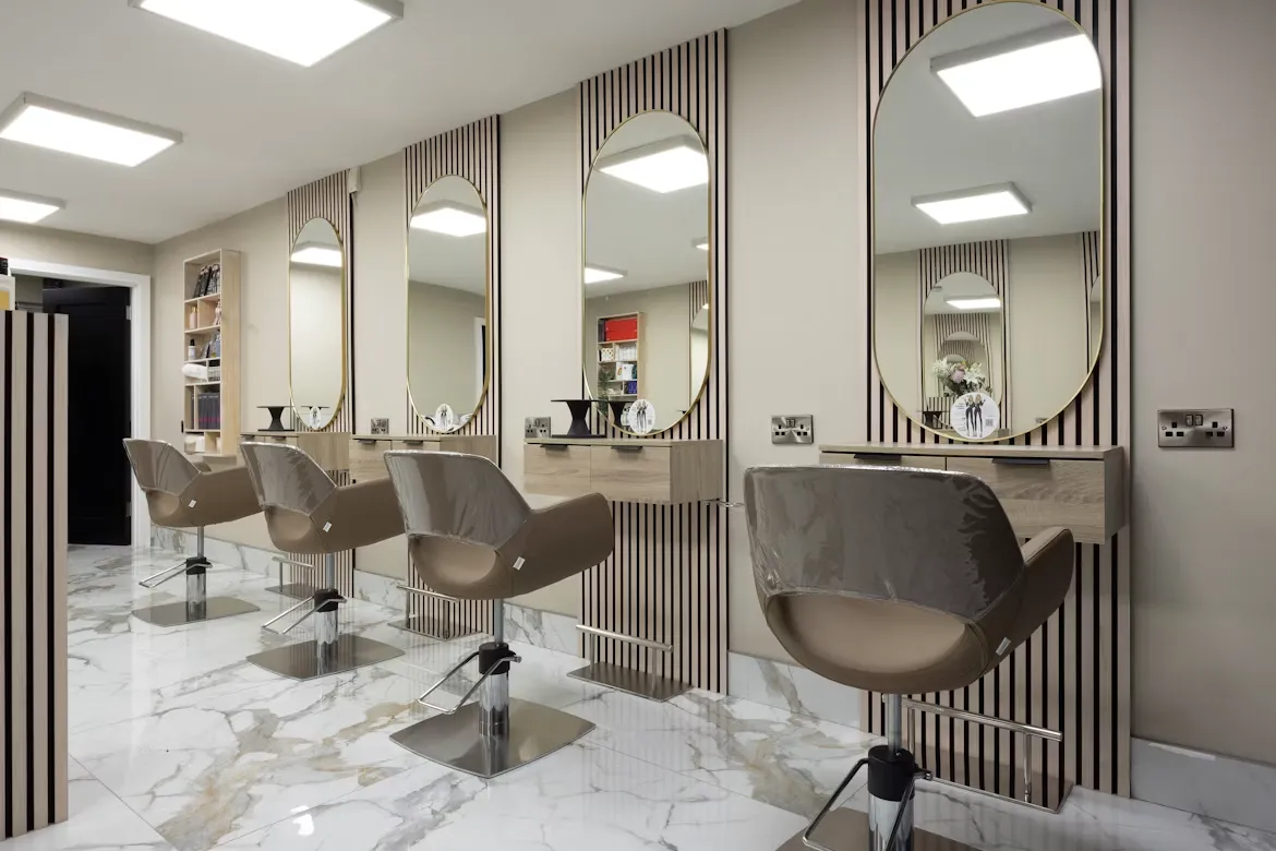 Hair salon unisex styling design
