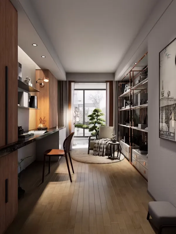 Home office study room design Delhi NCR