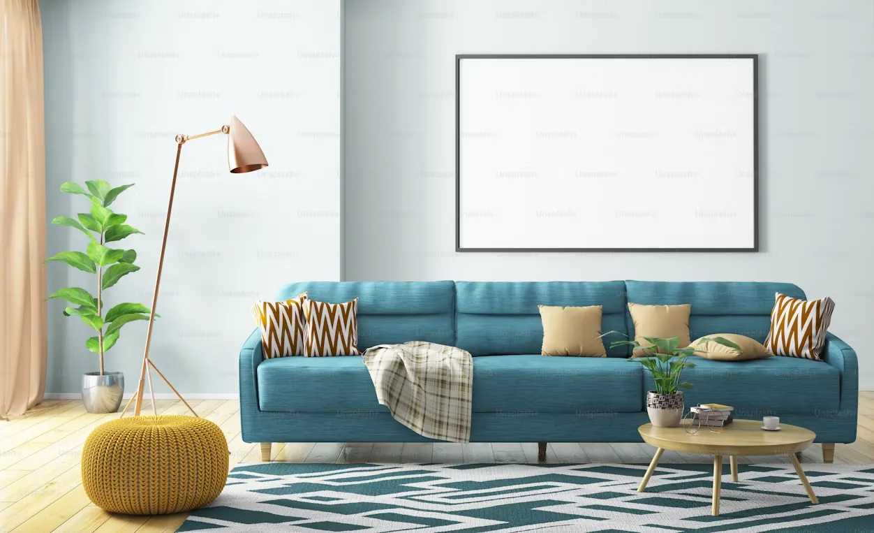 Classic 3 seater sofa living room