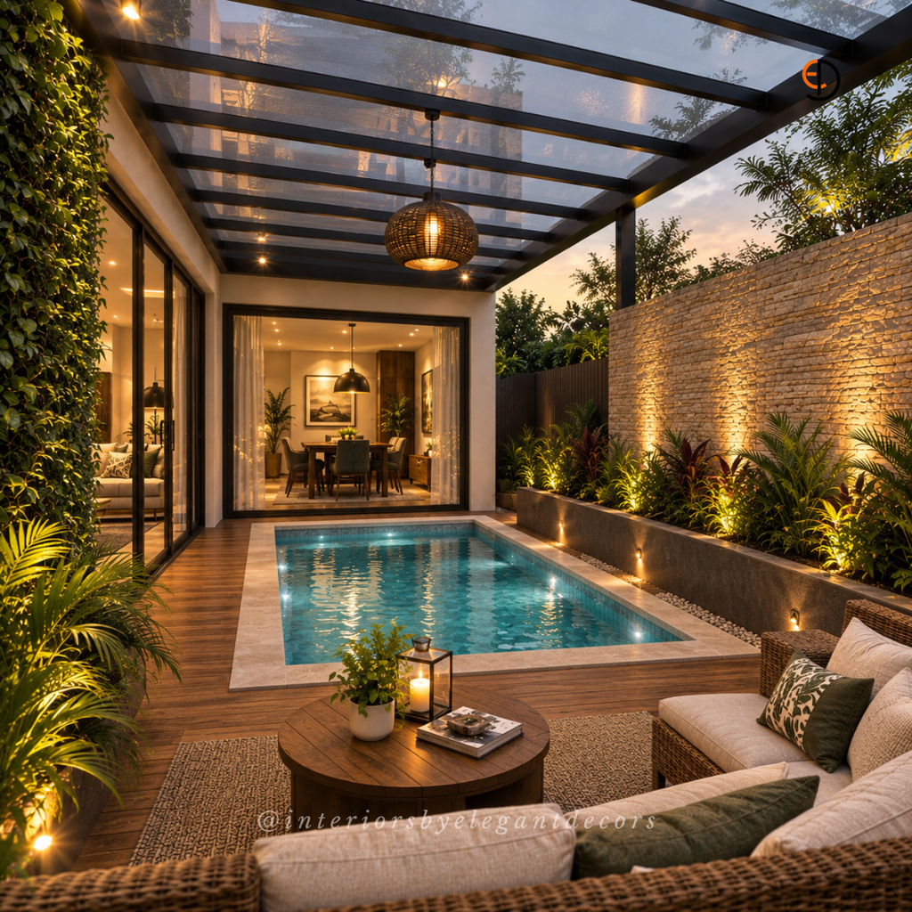 Home backyard lounge by Elegant Decors