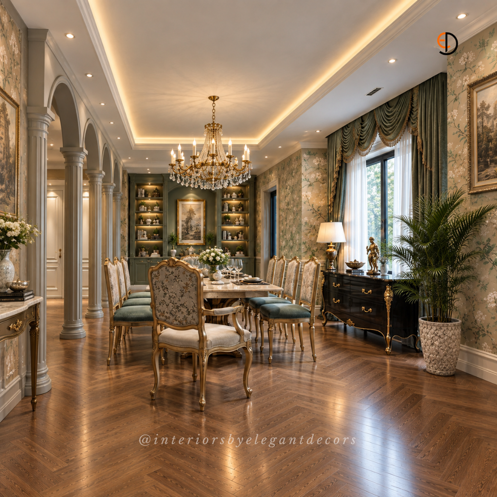 Dining space interior by Elegant Decors