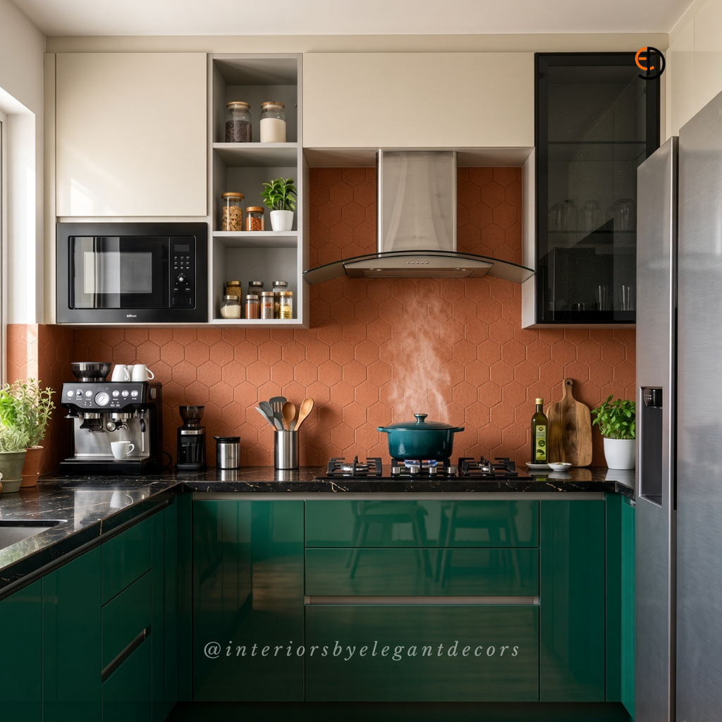 Kitchen cabinets and storage by Elegant Decors