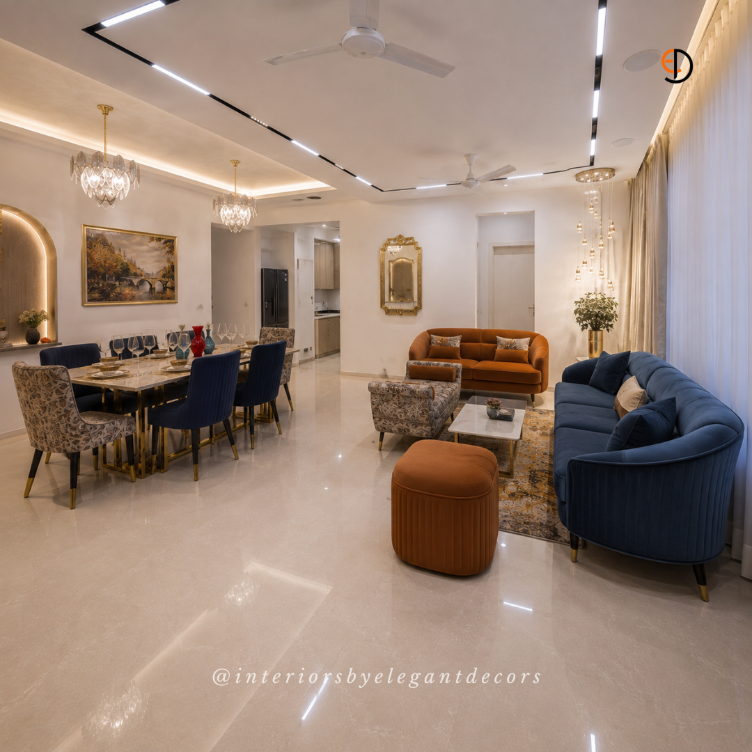 Living dining interior by Elegant Decors