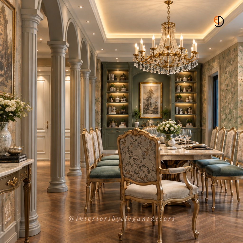 Dining gallery columns by Elegant Decors