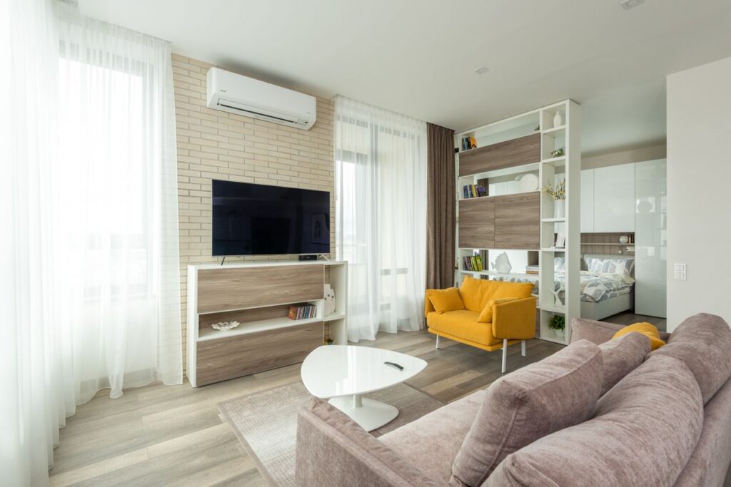 Home storage hacks multi-functional studio apartment layout