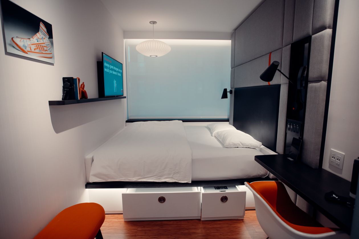 Home storage hacks bed with built-in storage drawers