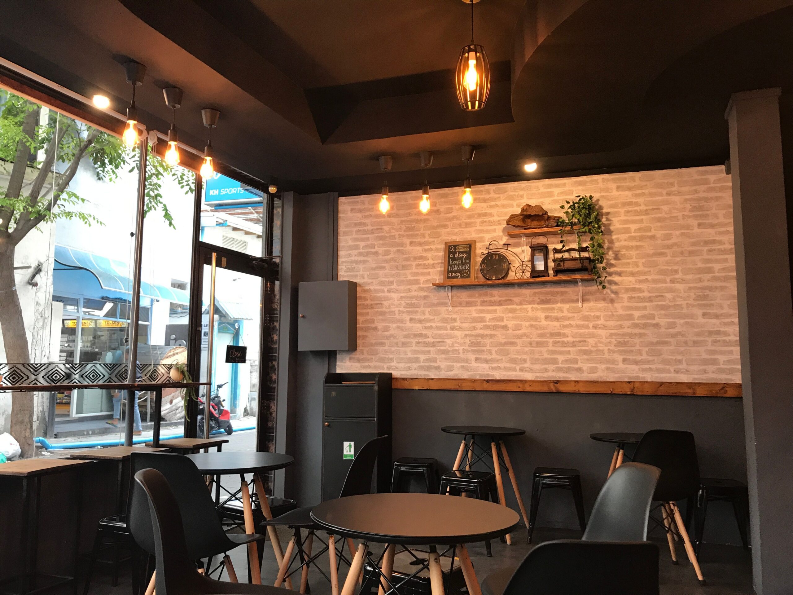 Cafe breakfast interior