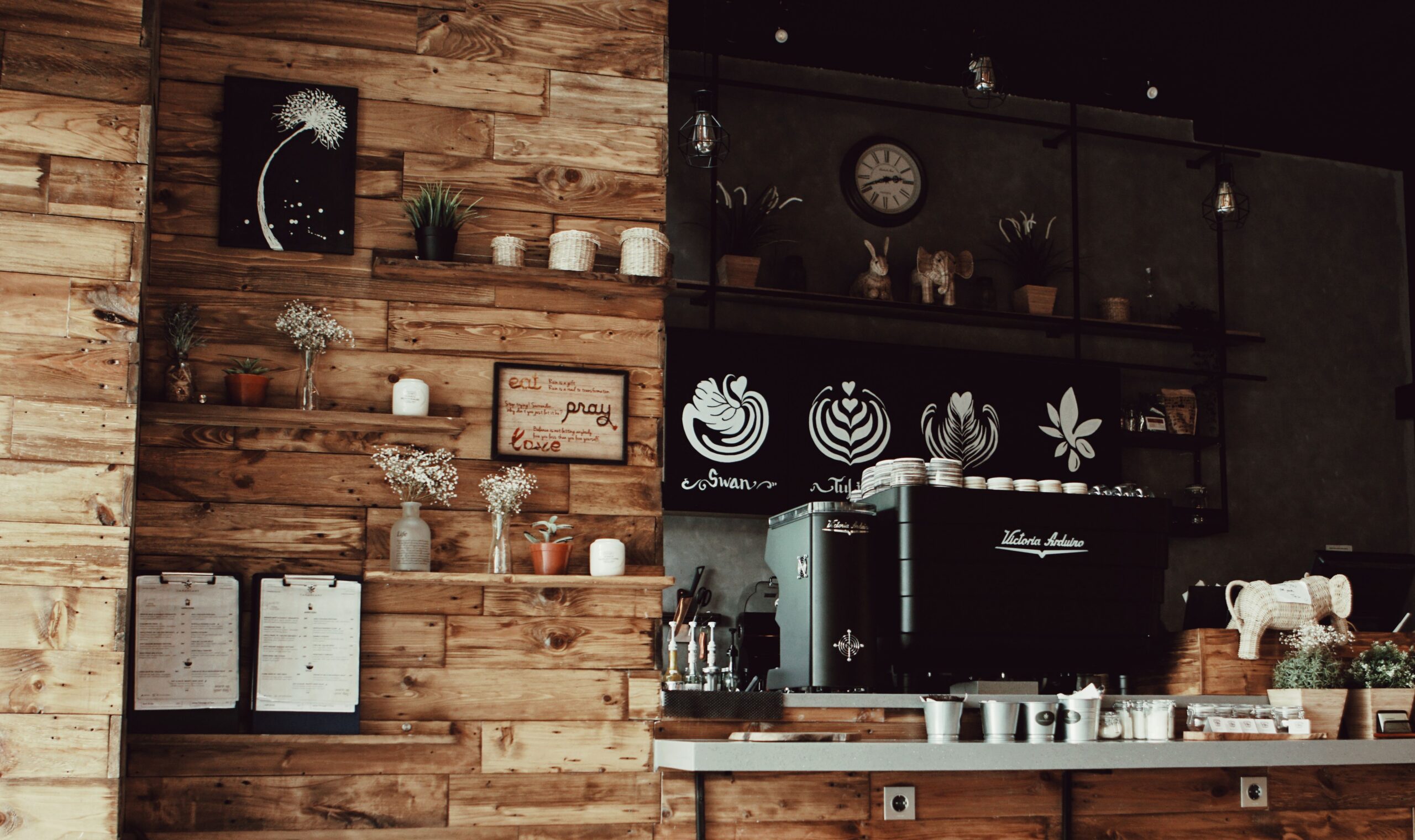 Espresso machine cafe bar