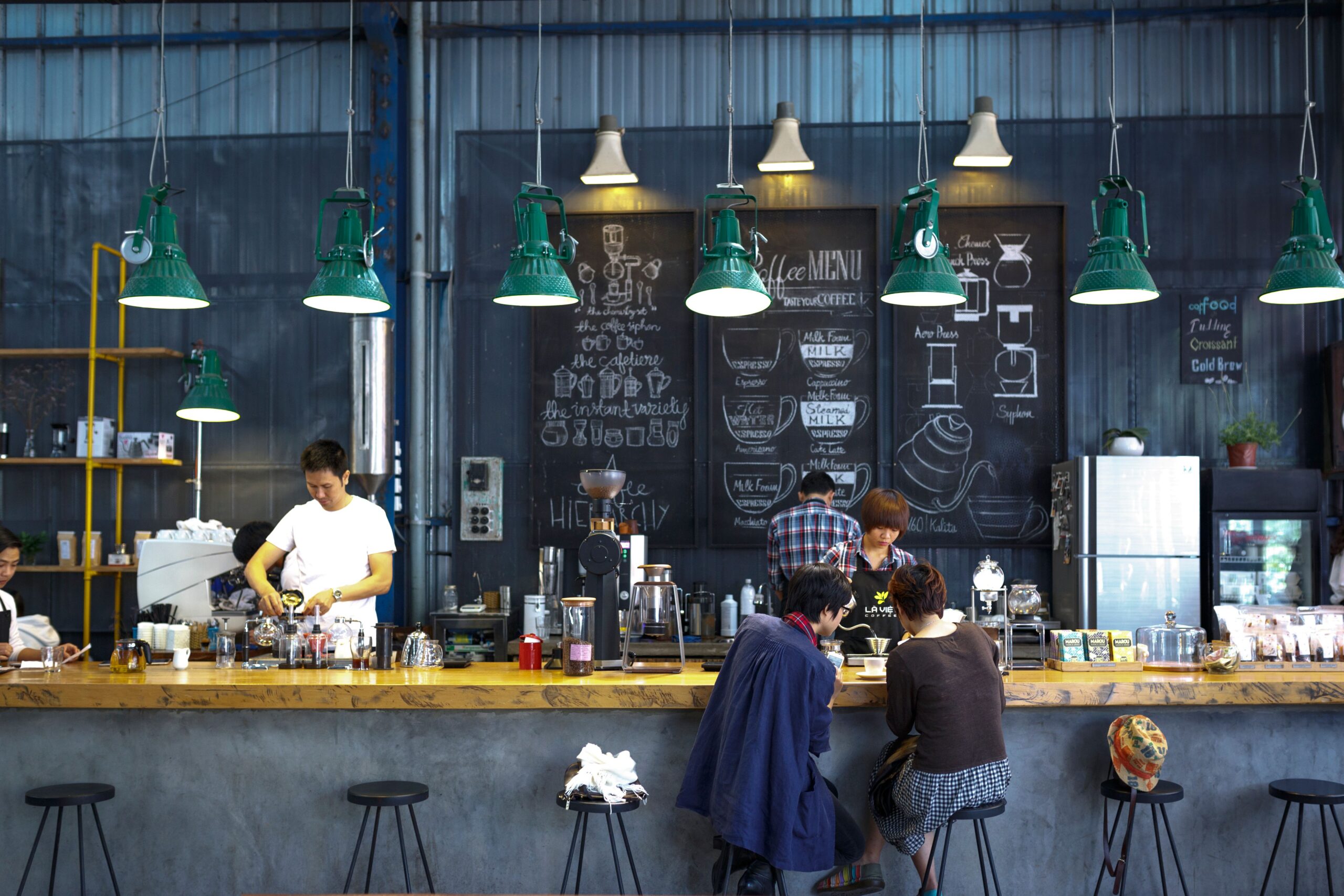 Restaurant bar counter design