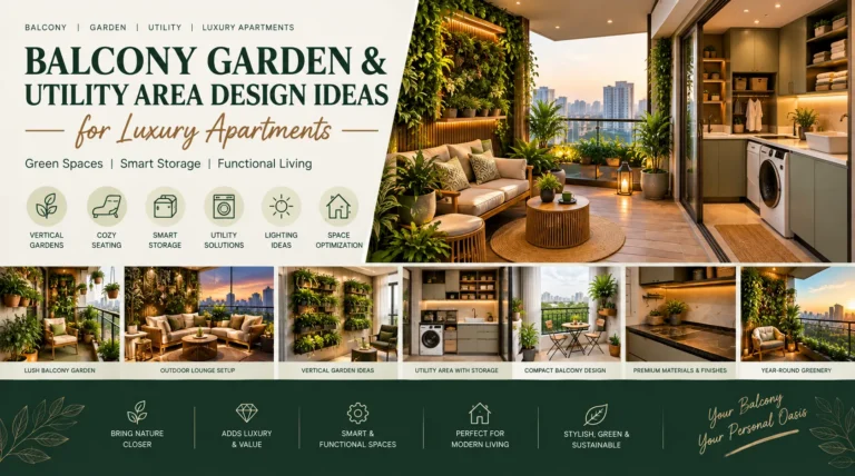 Balcony Garden & Utility Area Design Ideas for Luxury Apartments